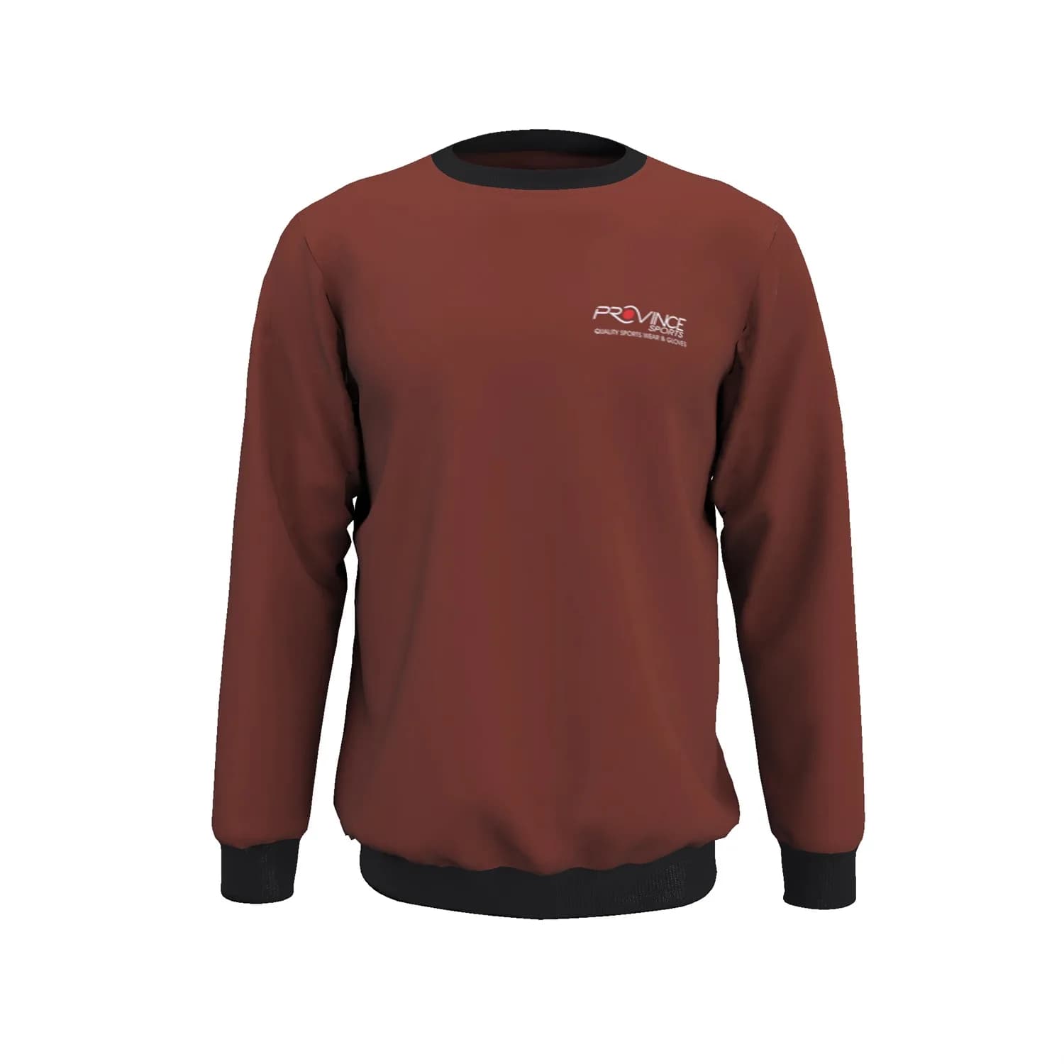 Brown Chest Logo Sublimated Sweatshirt