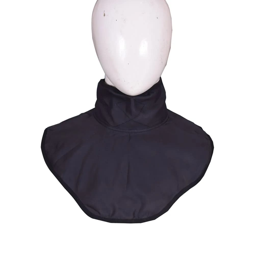 Black Quilted Neck Bib Warmer