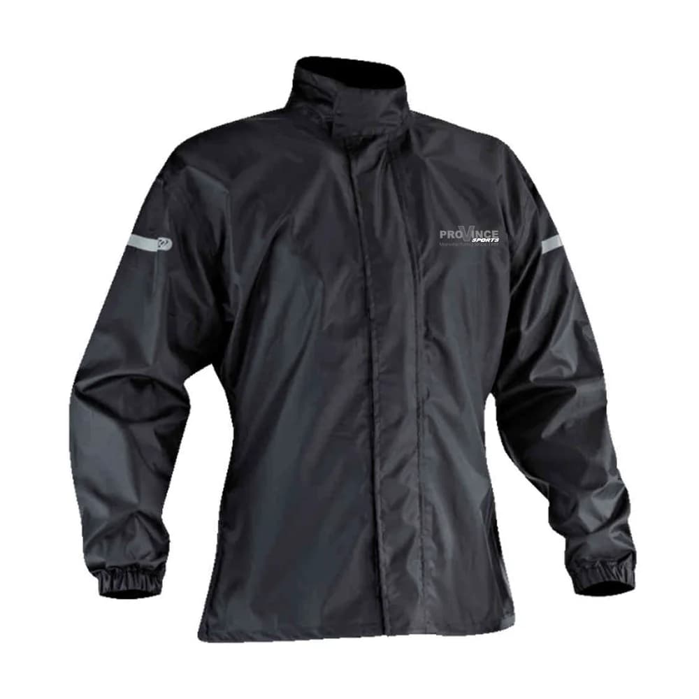 Black Waterproof Riding Rain Jacket
