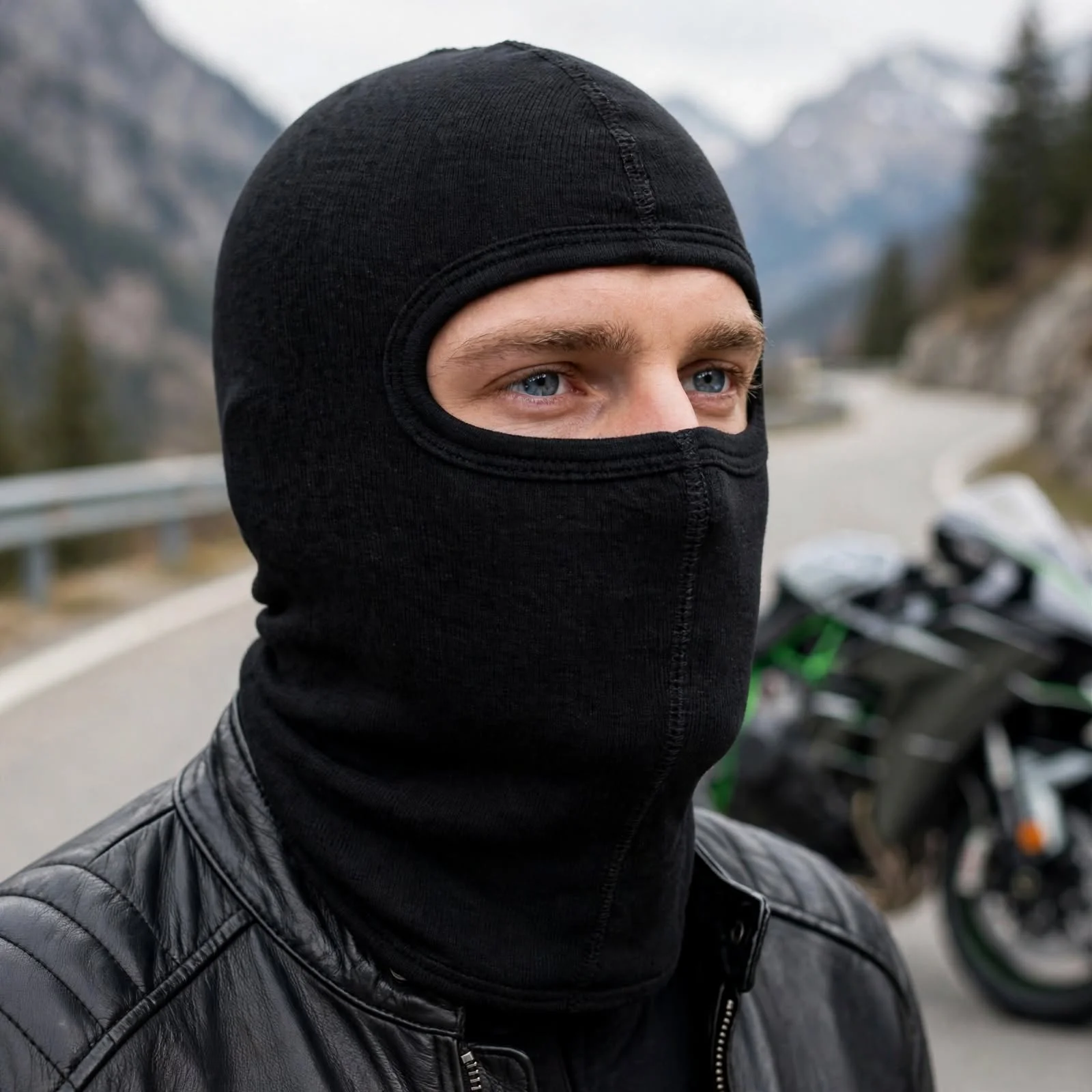 Motorcycle storm cap and balaclava