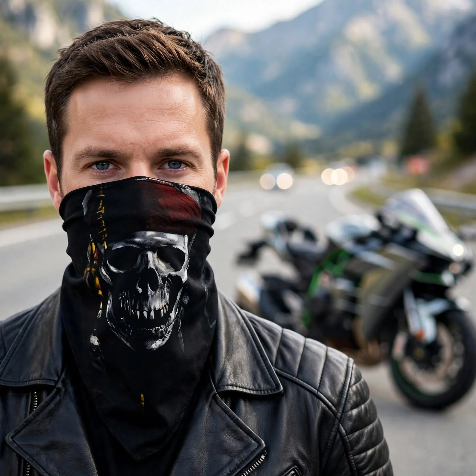 Motorcycle neck warmer and gaiter