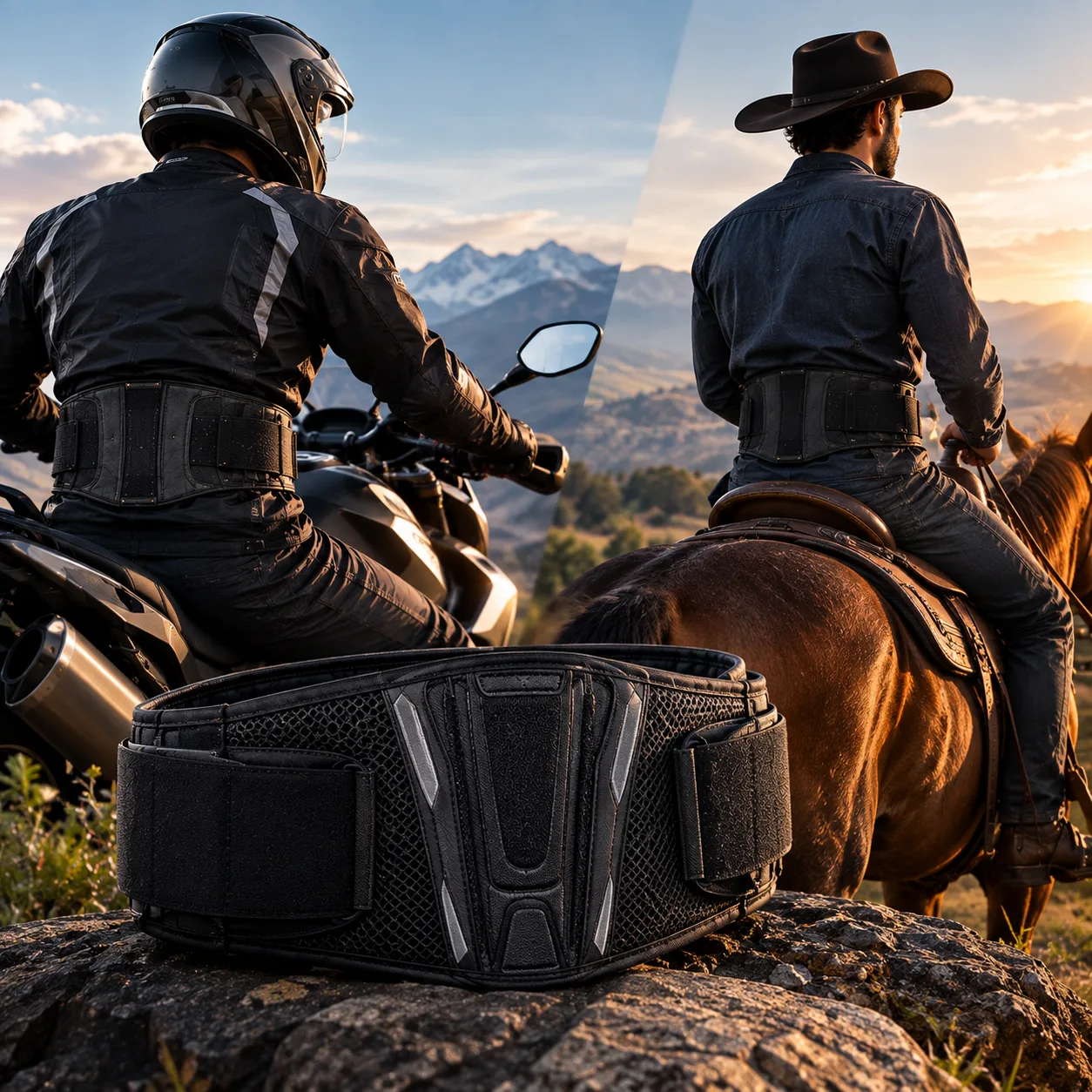 Motorcycle kidney belt