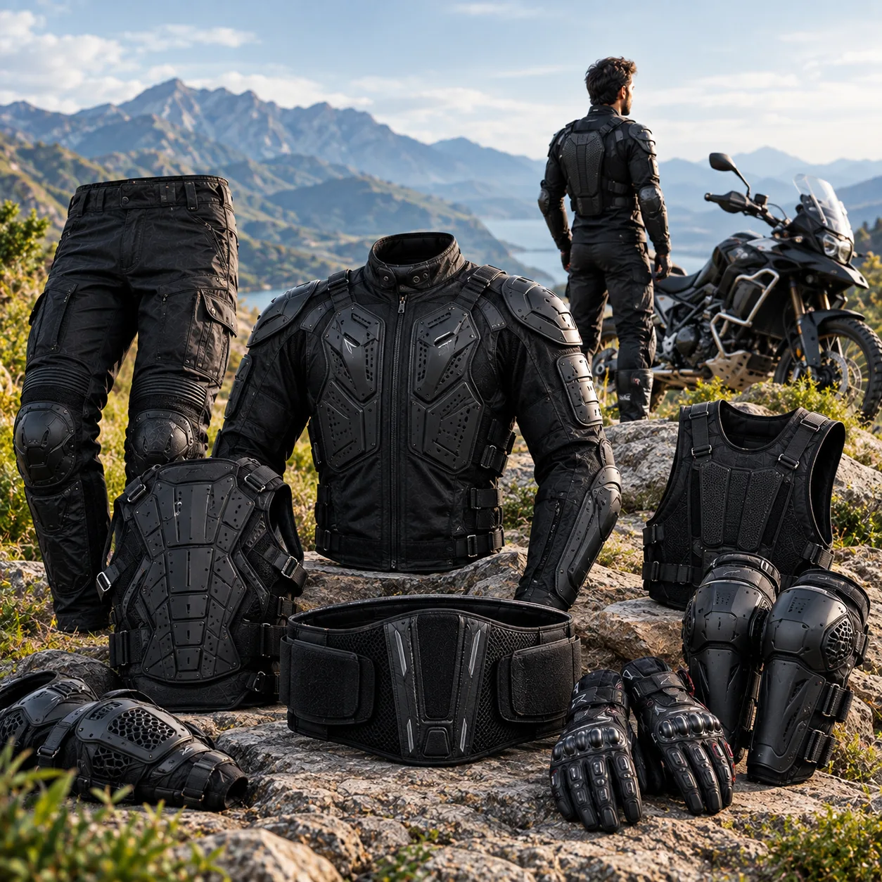 Motorcycle protective jacket